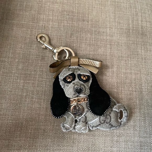 Authentic Gucci PVC leather DOG bag charm key holder - Picture 8 of 8